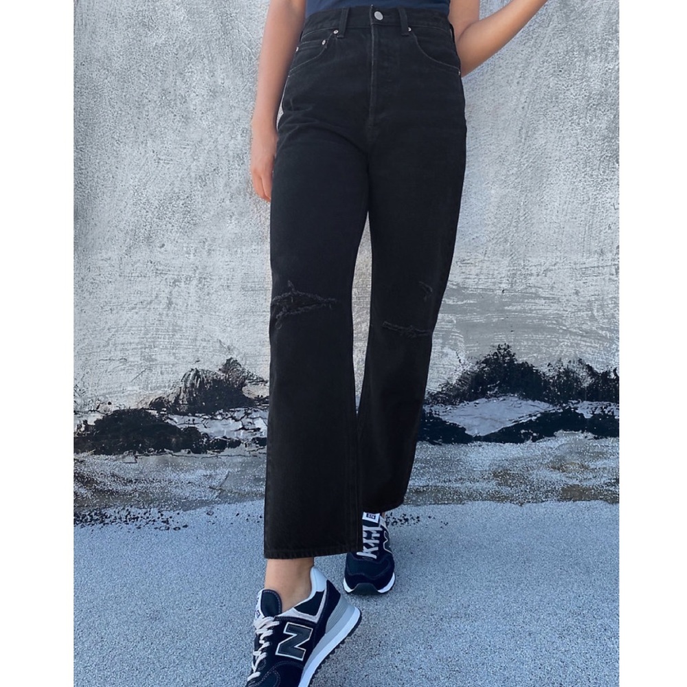Denim Forum Aritzia black Jeans